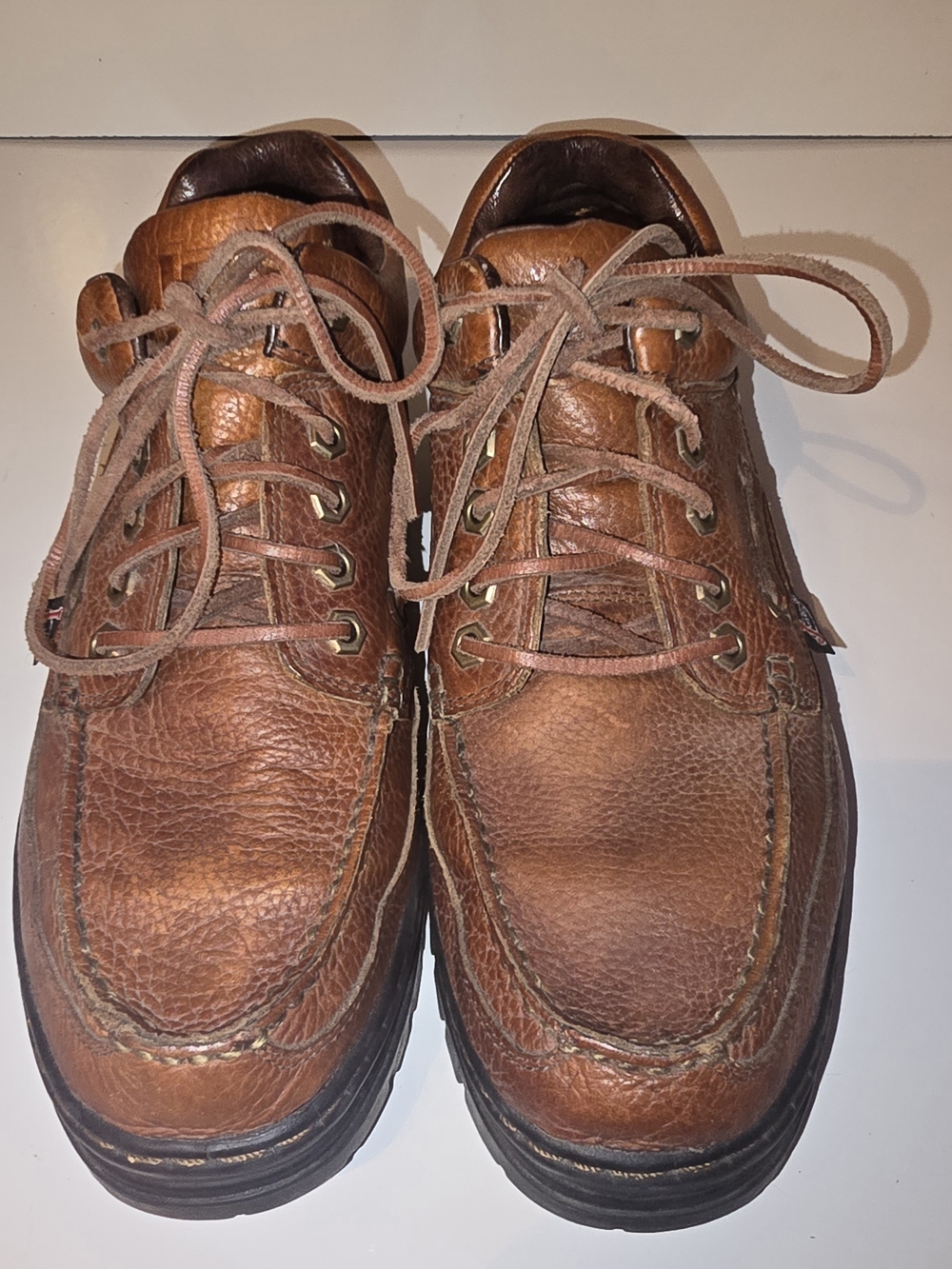 Justin Boots Men's Tan Leather Boat Shoes